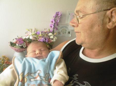 mon papounet et nathan